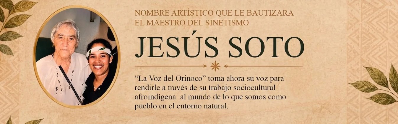Nombre artístico que le bautizara el maestro del sinetismo: Jesús Soto